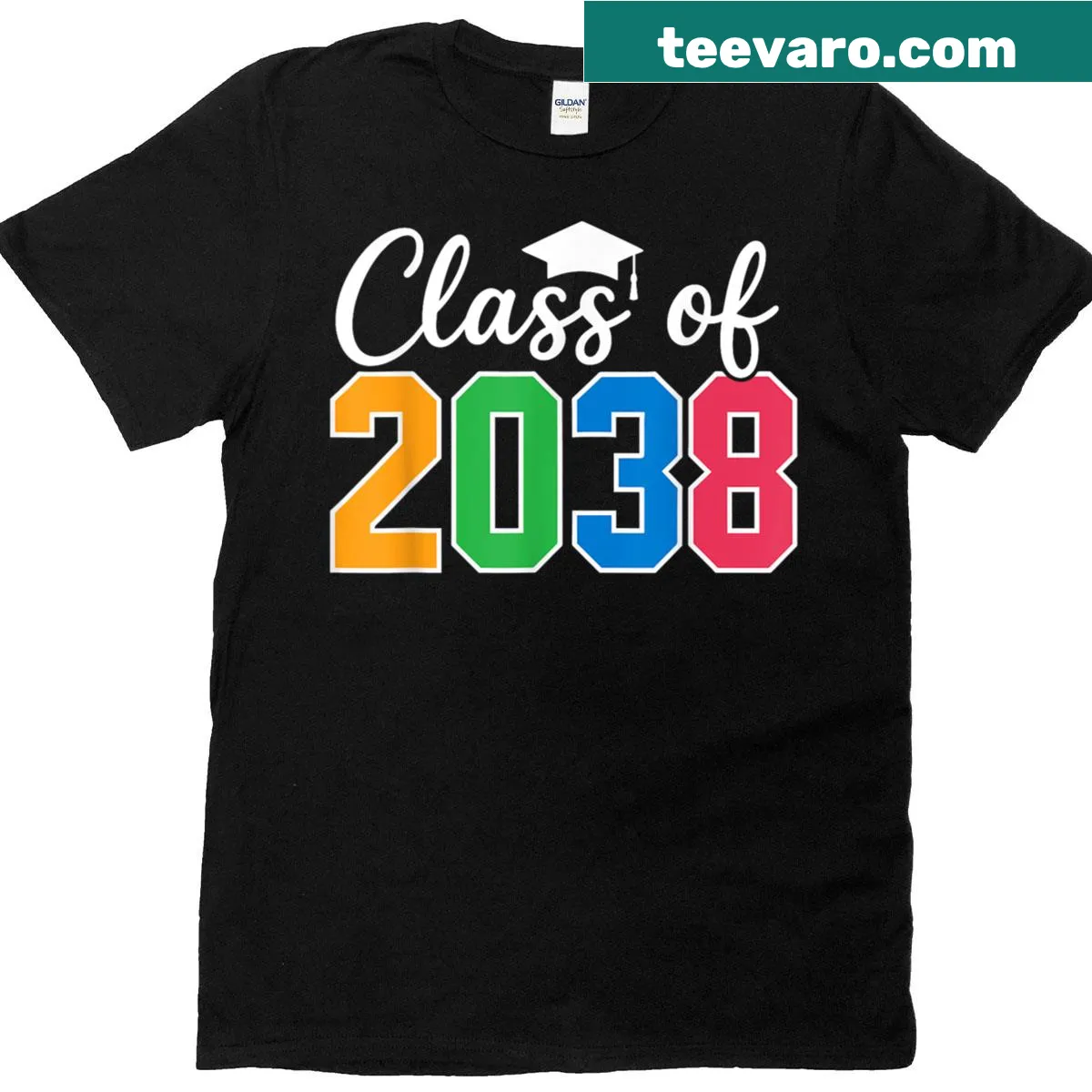 Funny 'Class Of 2038' t-shirt for kids — on a men's t-shirt