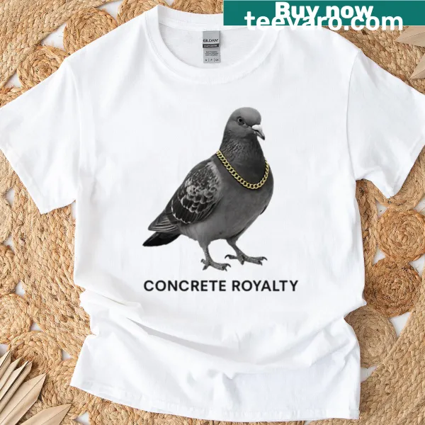 Minimalist concrete jungle typography on oversized T-shirt