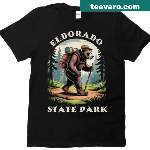 Illustration of a bear in Eldorado State Park mountains