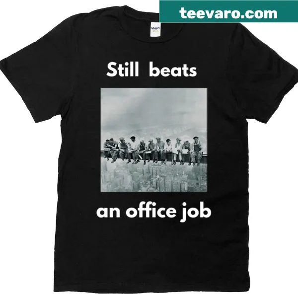Funny construction worker T-shirt with humorous text