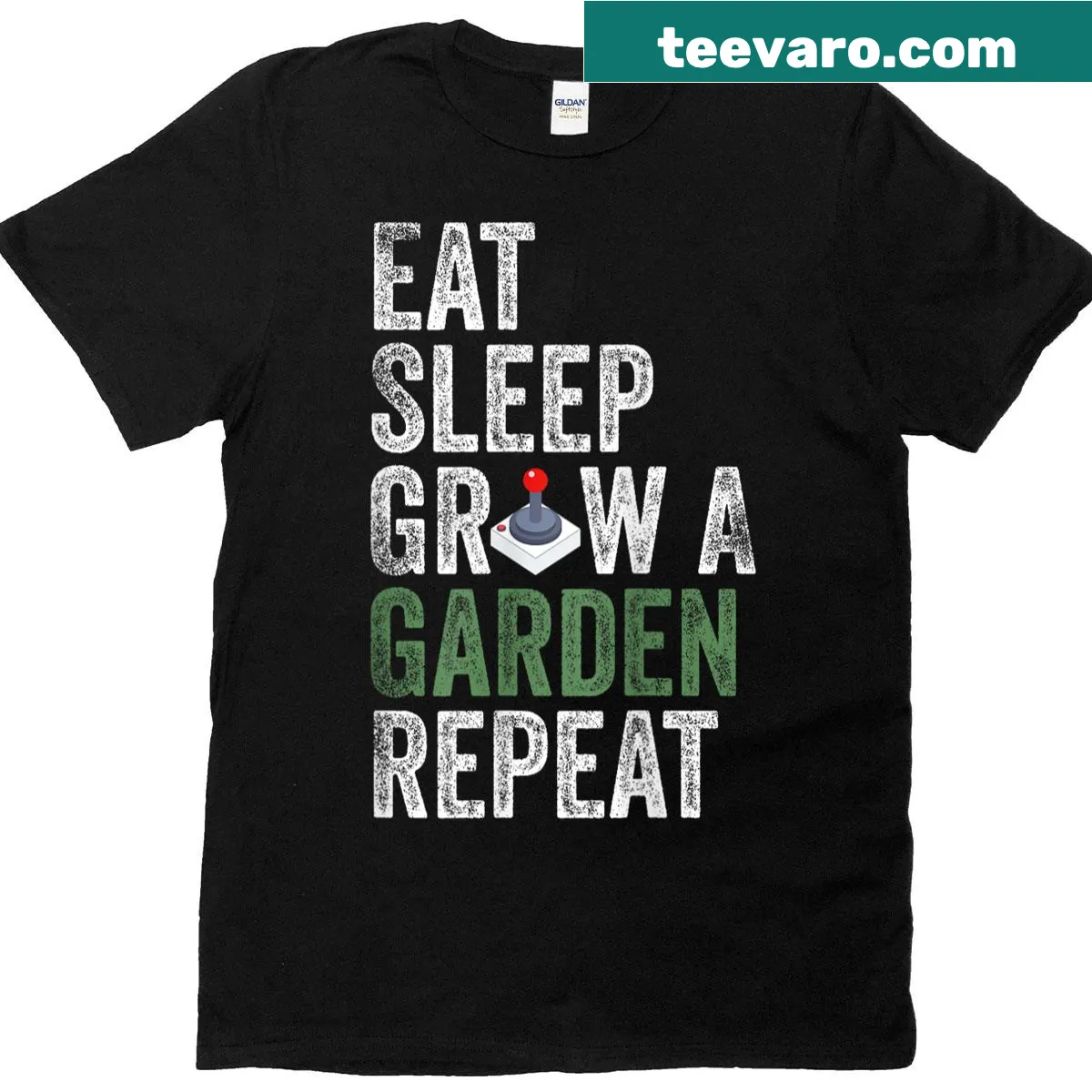 Funny gamer t-shirt with a gardening slogan — on a men's t-shirt