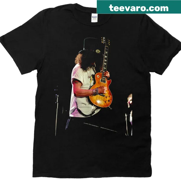 Vintage-inspired t-shirt featuring Slash from Guns N Roses