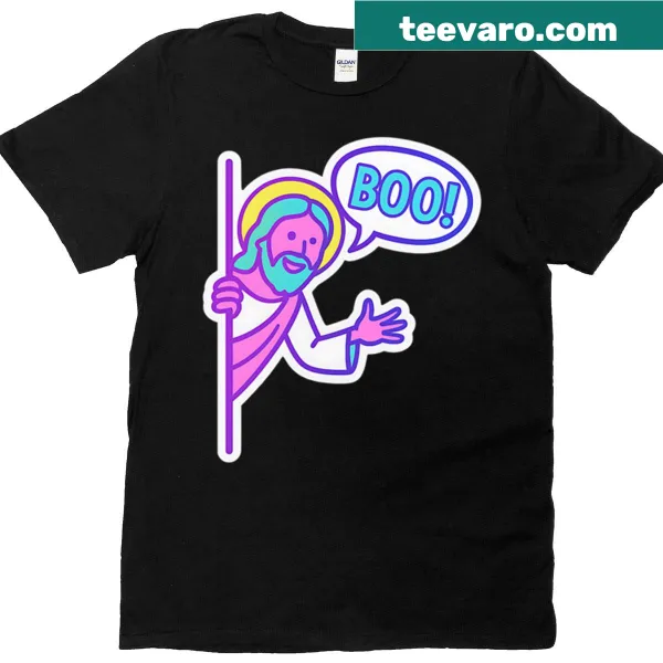T-shirt with 'Jesus Is Watching' phrase for faith expression
