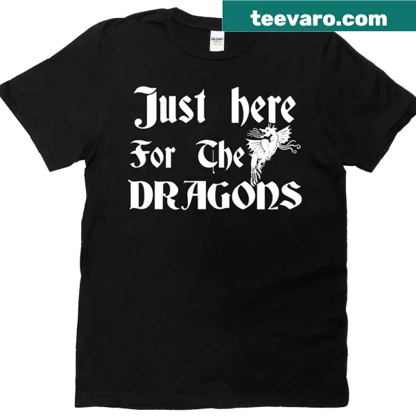 T-shirt with a funny quote about dragons in Renaissance style
