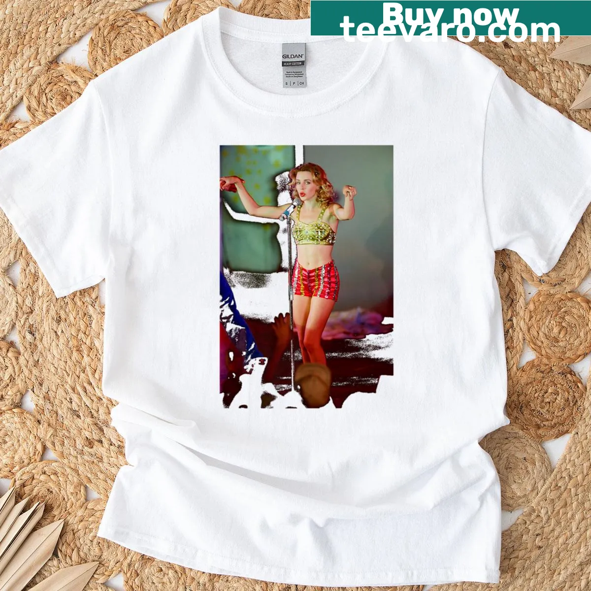 Premium T-shirt featuring Kylie Minogue's 1989 Debut Tour logo — on a men's t-shirt