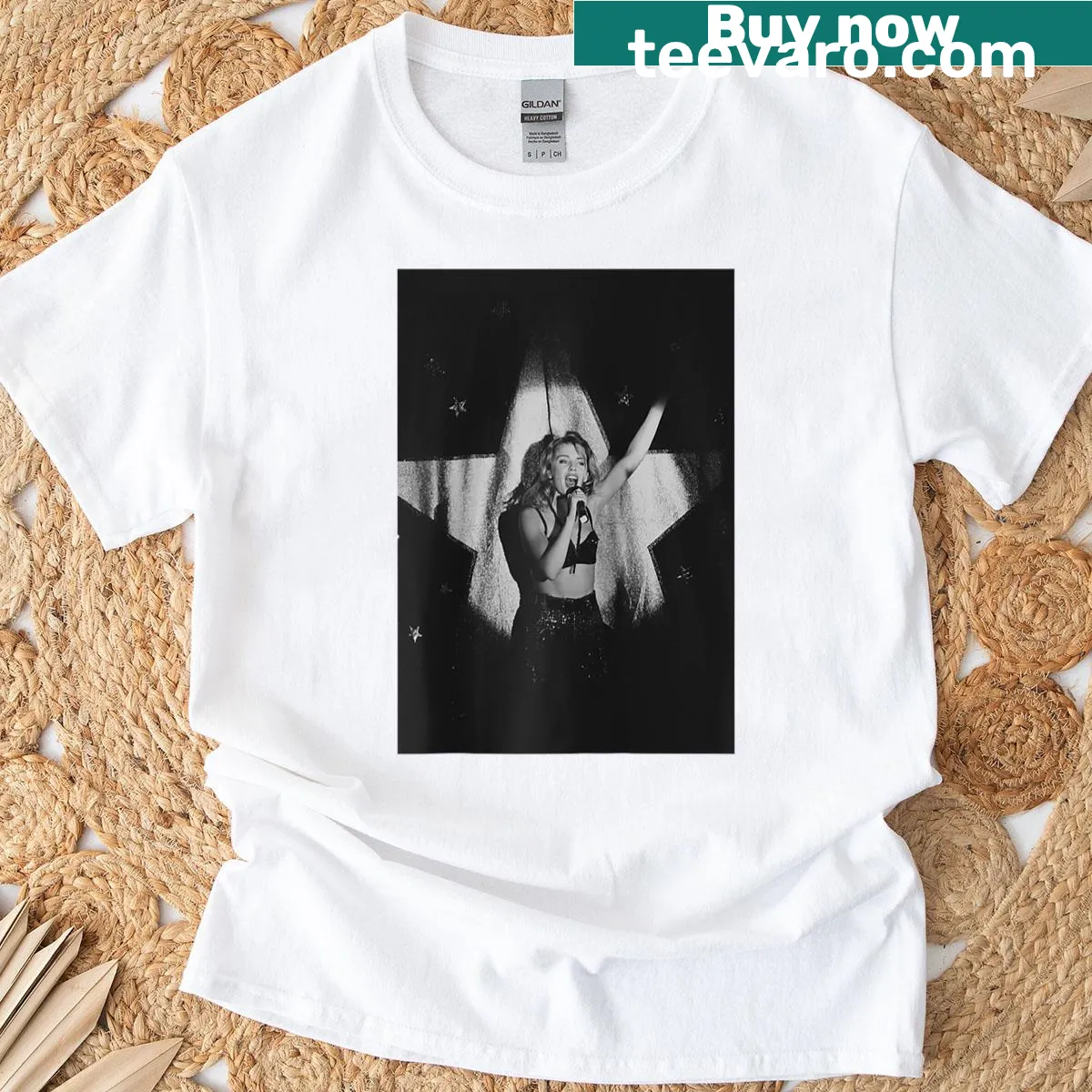 Raglan tee featuring a design inspired by Kylie's disco tour — on a men's t-shirt