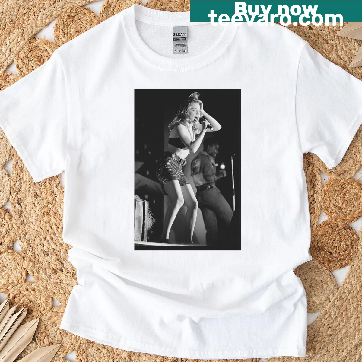 T-shirt celebrating Kylie Minogue's Disco In Dream Tour from 1989 — on a men's t-shirt