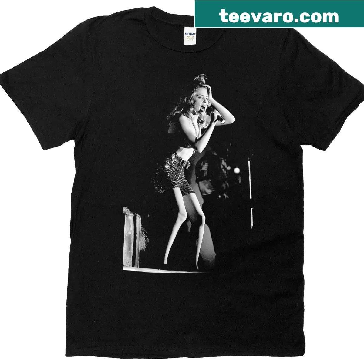 T-shirt celebrating Kylie Minogue's Disco In Dream Tour — on a men's t-shirt