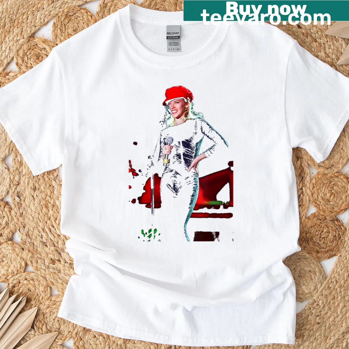 T-shirt commemorating Kylie Minogue's Enjoy Yourself tour live 1990 — on a men's t-shirt