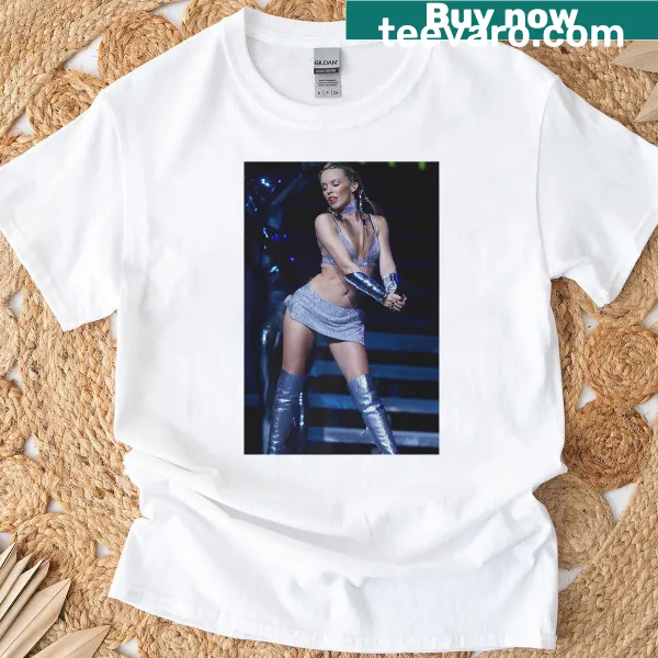 Premium t-shirt featuring graphic from Kylie Minogue's 2002 Cardiff tour