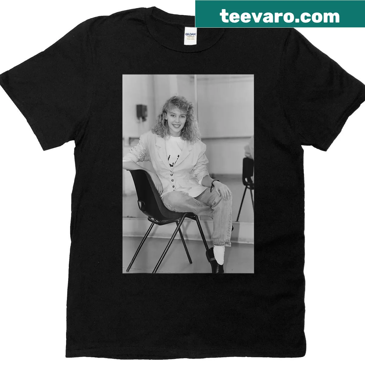 Raglan baseball tee featuring Kylie Minogue as Charlene Mitchell — on a men's t-shirt