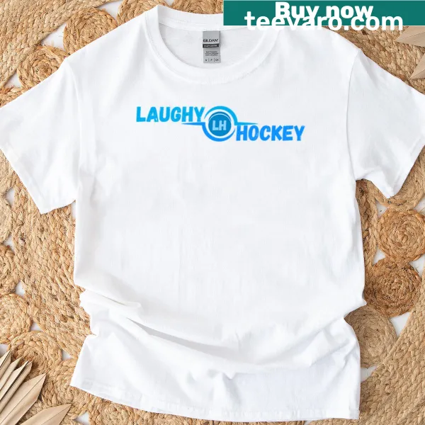 Cartoon-style t-shirt featuring a humorous hockey puck design