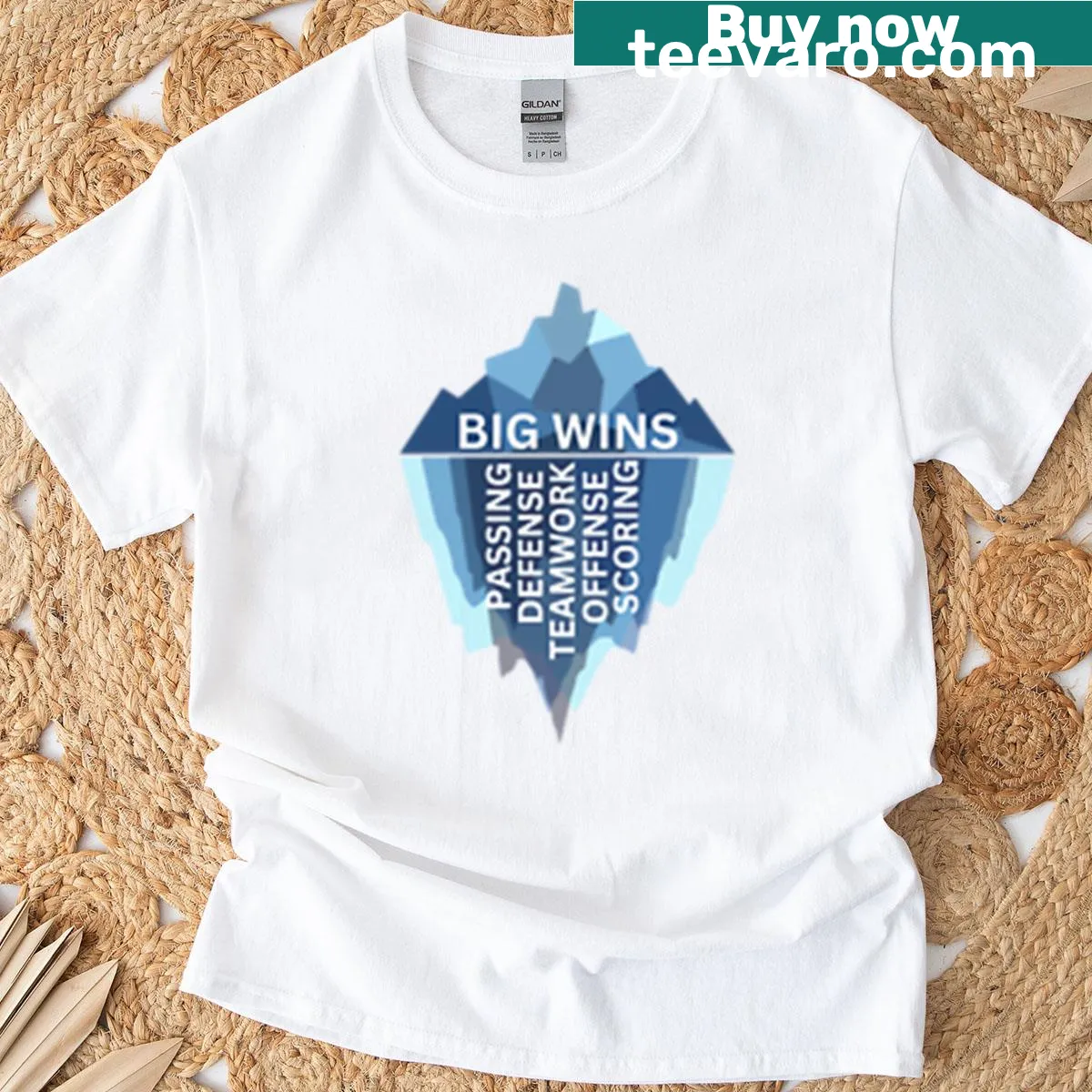 Playful ice word graphic on a humorous hockey T-shirt — on a men's t-shirt