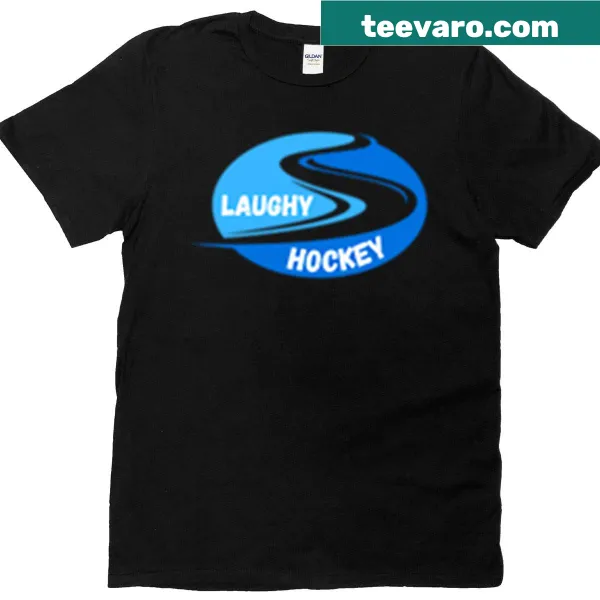 Humorous hockey-themed t-shirt with playful graphics