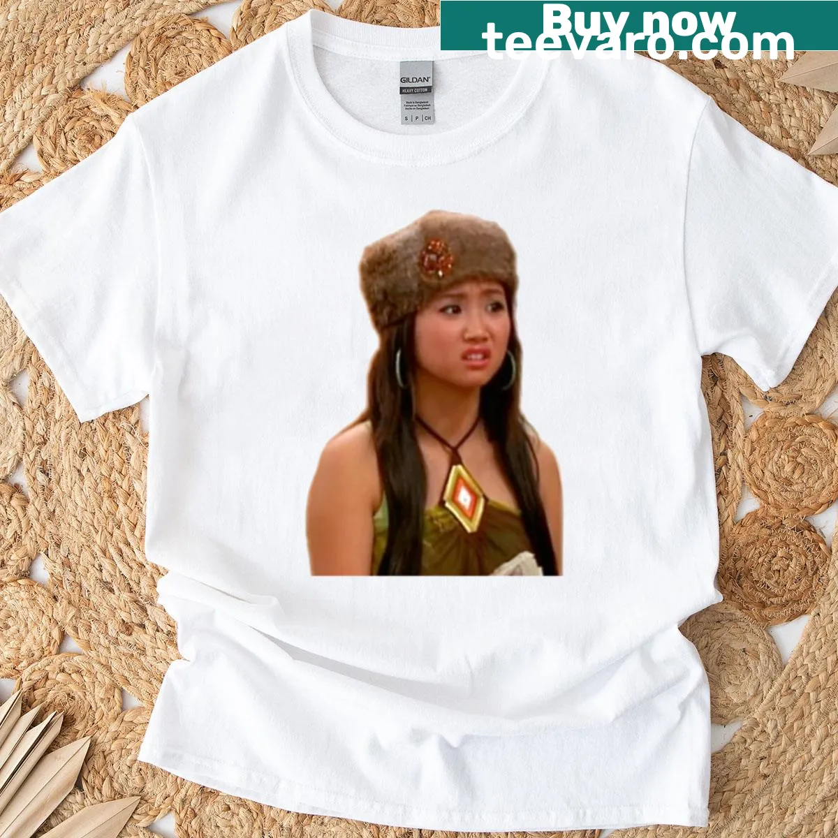 Charming illustration of London Tipton on a tee — on a men's t-shirt