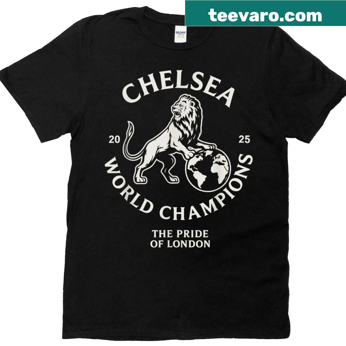Chelsea Champions graphic on a sports t-shirt — on a men's t-shirt
