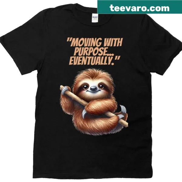 Motivational t-shirt with 'Moving With Purpose' text