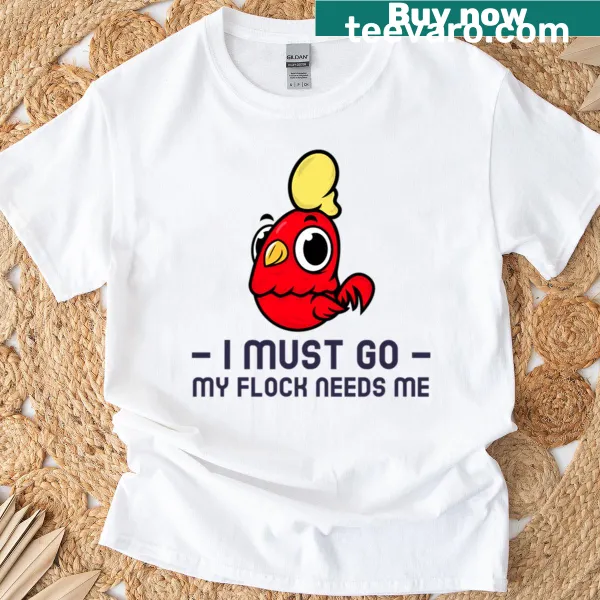 Playful typography stating 'My Flock Needs Me.'
