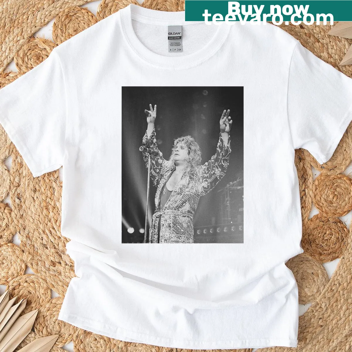 Vintage T-shirt honoring Ozzy Osbourne's Ultimate Sin tour from 1986 — on a men's t-shirt