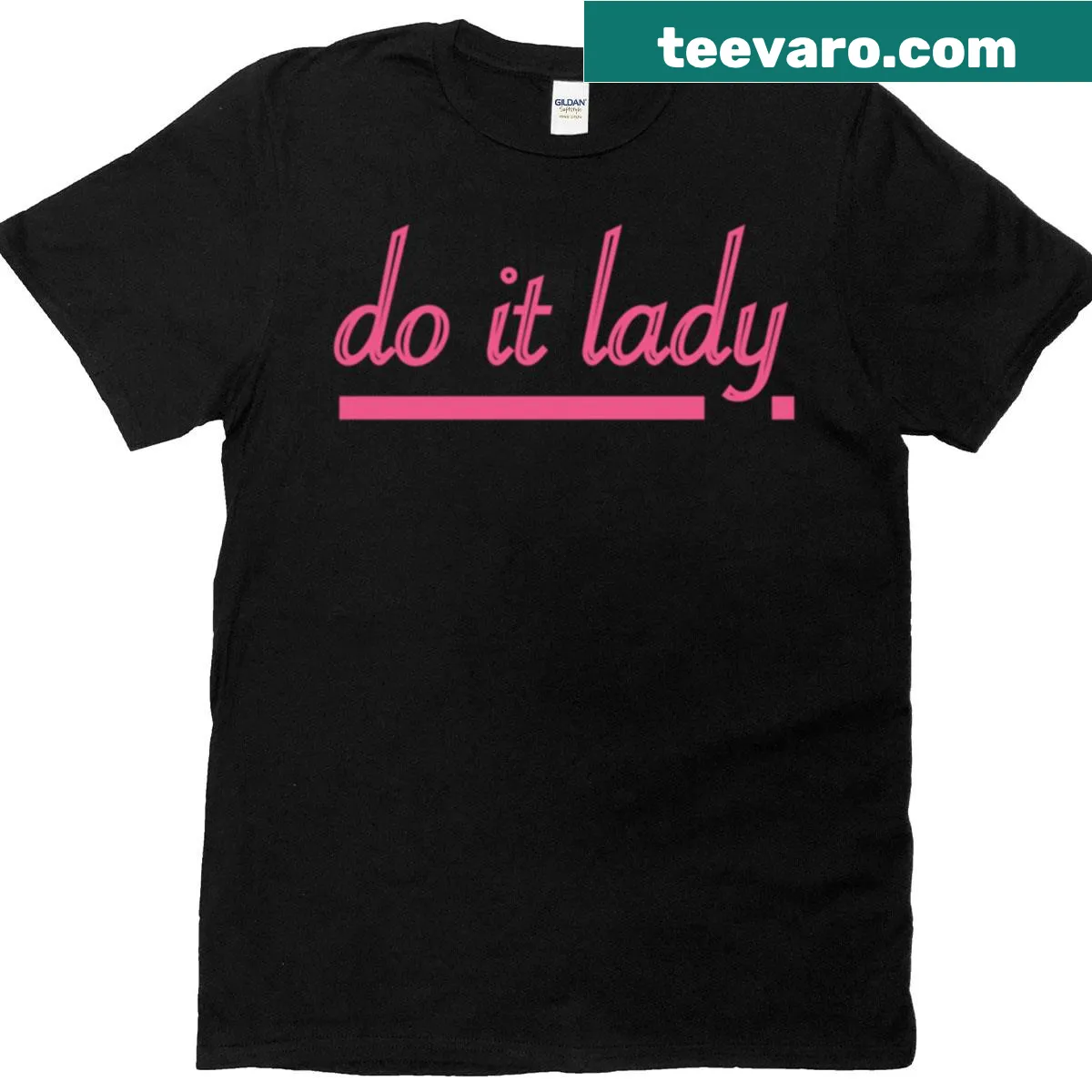 Minimalist design tee with the phrase 'Do It' for women — on a men's t-shirt