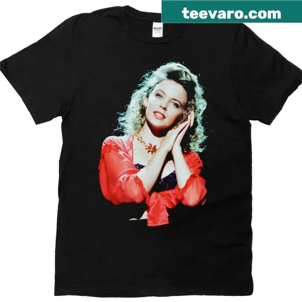 Illustration of Kylie Minogue at the Royal Variety Performance on T-shirt