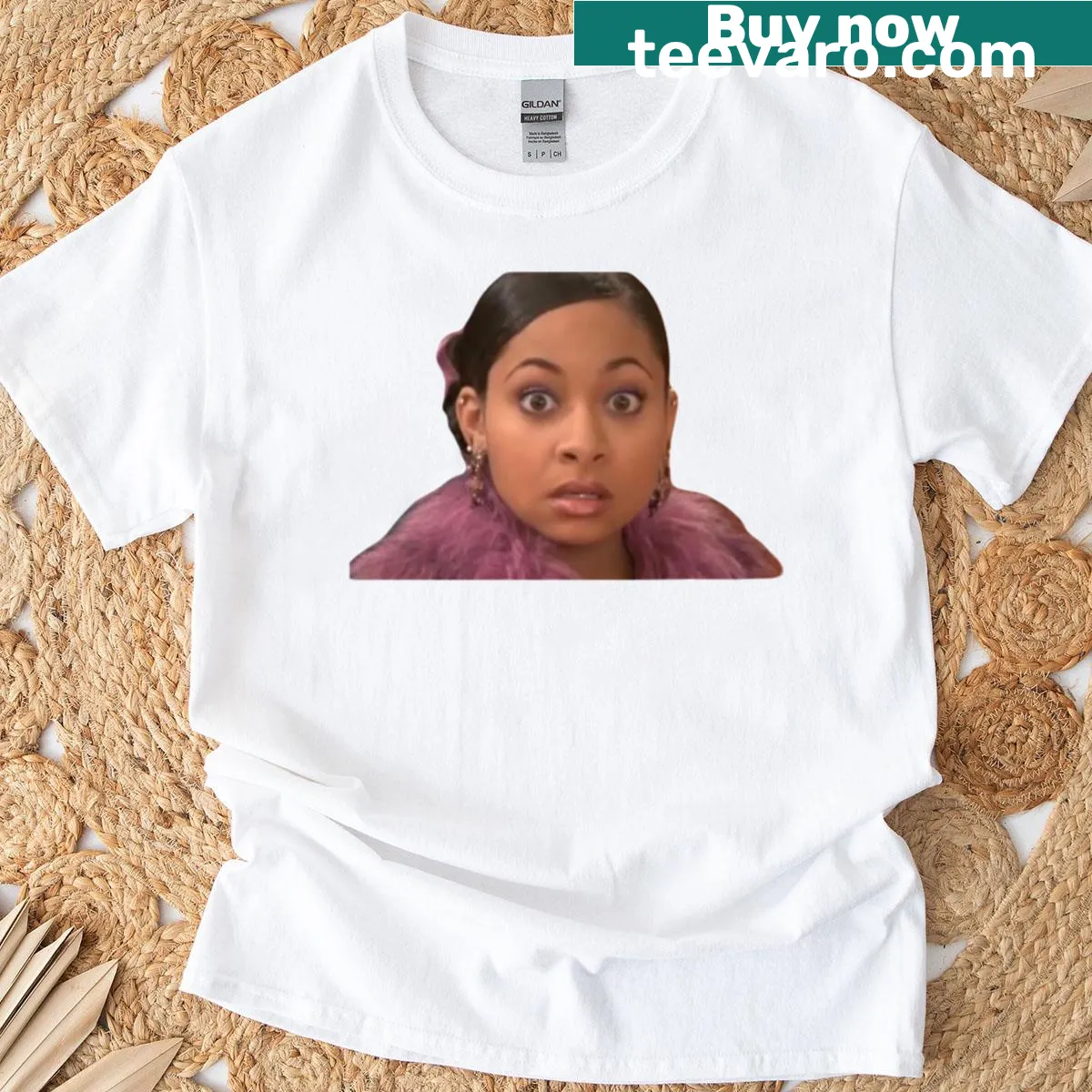Illustrative t-shirt of Raven Baxter expressing vision and aspirations — on a men's t-shirt