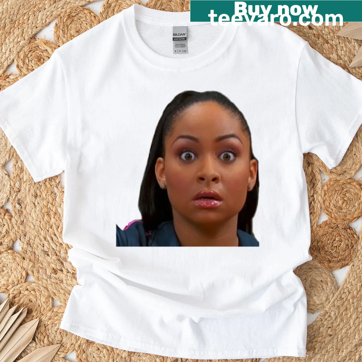 Illustration of Raven Baxter character on a T-shirt — on a men's t-shirt