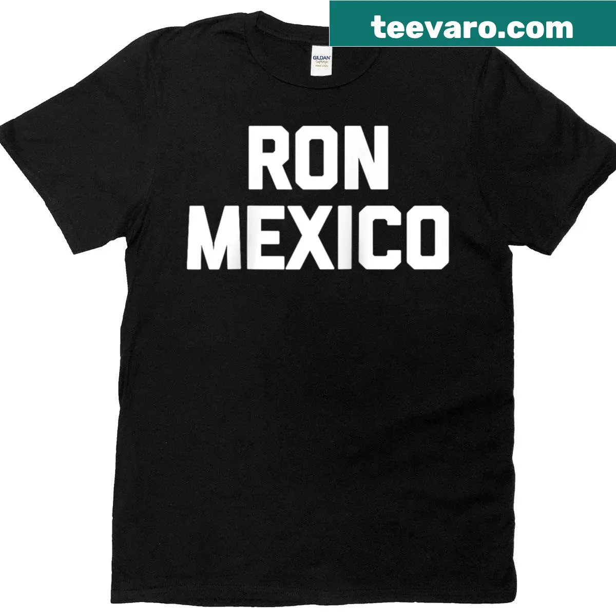 Funny sports T-shirt featuring 'Ron Mexico' saying — on a men's t-shirt
