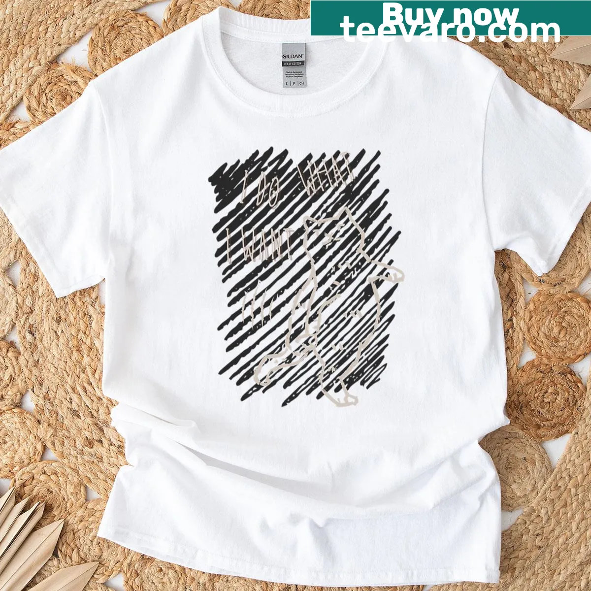 Sassy cat-themed t-shirt featuring 'I Do What I Want' text design. — on a men's t-shirt