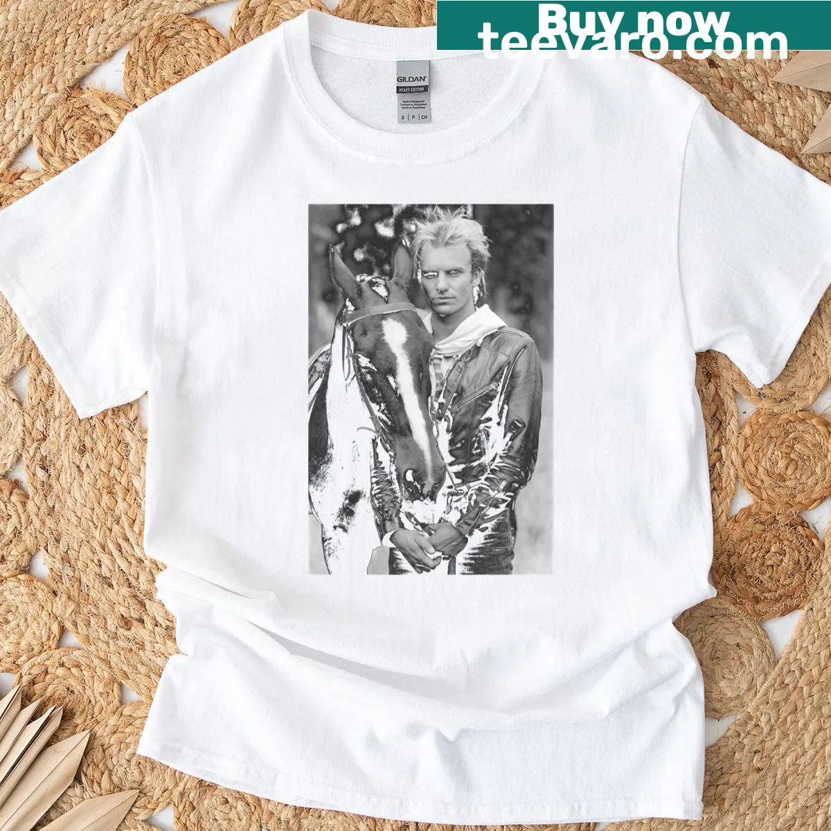 Nostalgic T-shirt featuring The Police Zenyatta Mondatta Tour 1980 — on a men's t-shirt