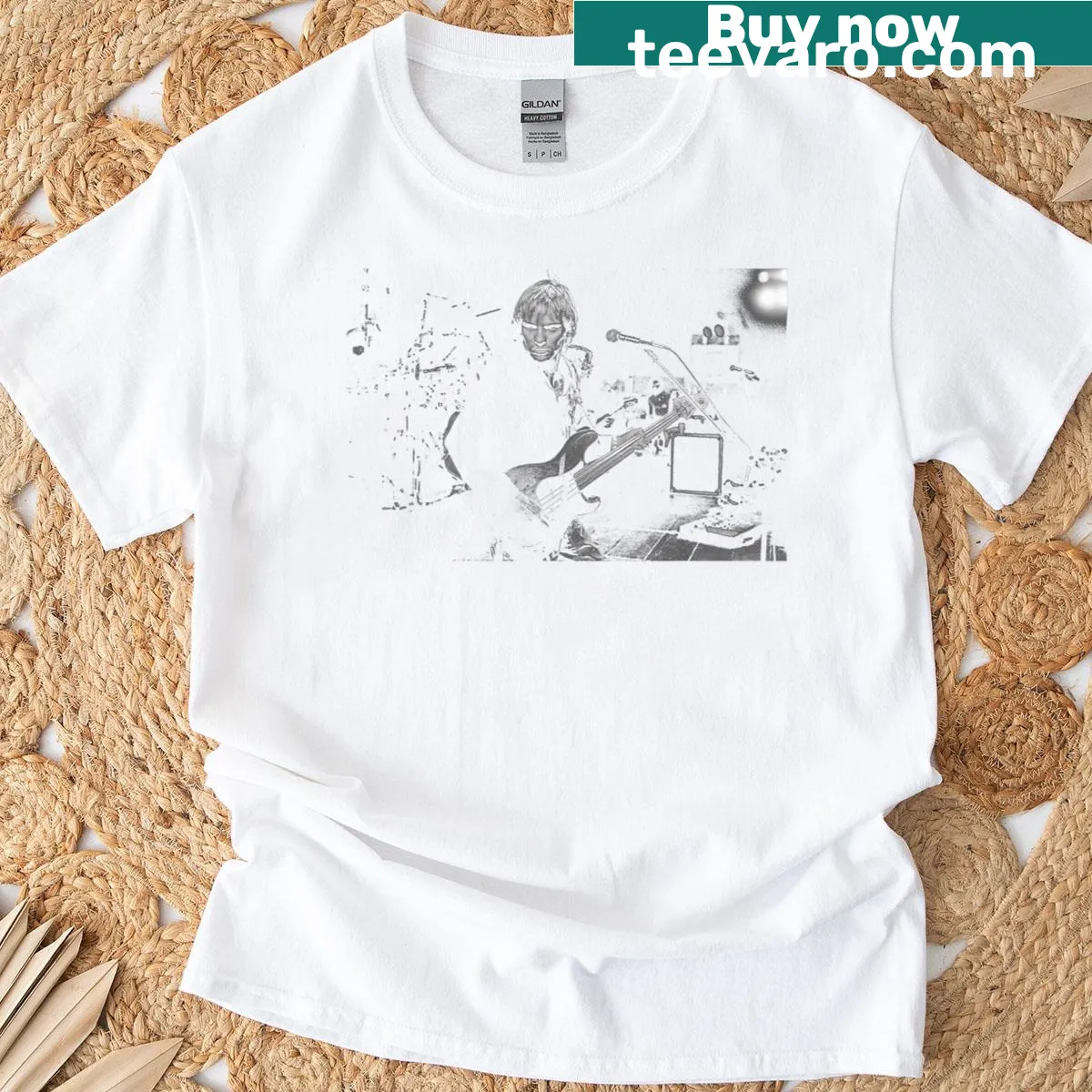 The Police Zenyatta Mondatta tour themed T-shirt design — on a men's t-shirt