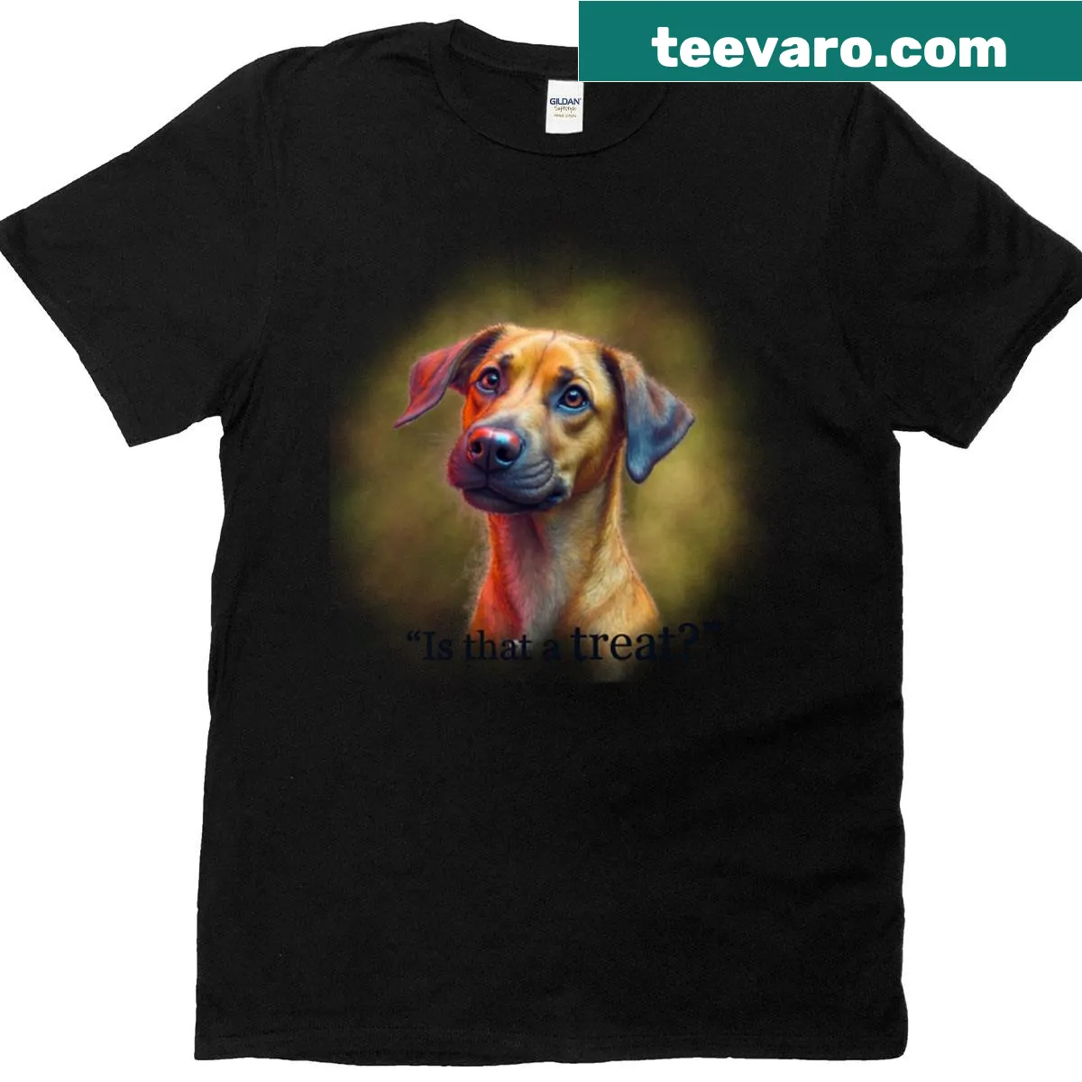 Wholesome T-shirt that says 'Treat Dog' — on a men's t-shirt