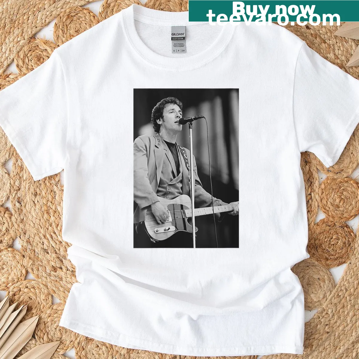 Bruce Springsteen E Street Band Tunnel of Love tour t-shirt for women — on a men's t-shirt