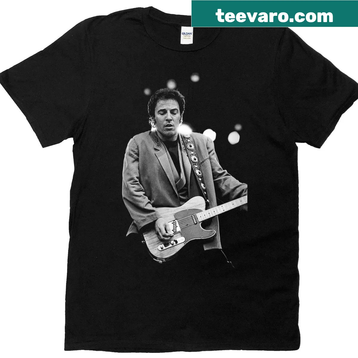 T-shirt featuring Bruce Springsteen's Tunnel Of Love and tour graphics — on a men's t-shirt
