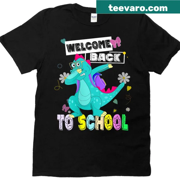 Cute t-rex backpack t-shirt for kids' back-to-school