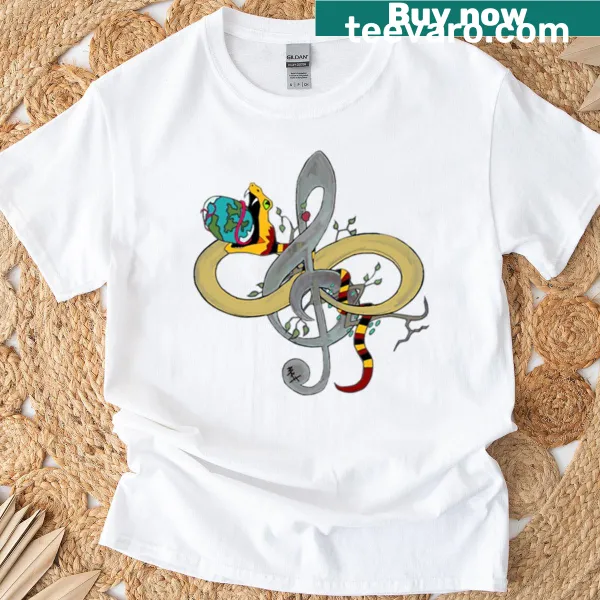 Art and music themed autism awareness T-shirt with thoughtful typography
