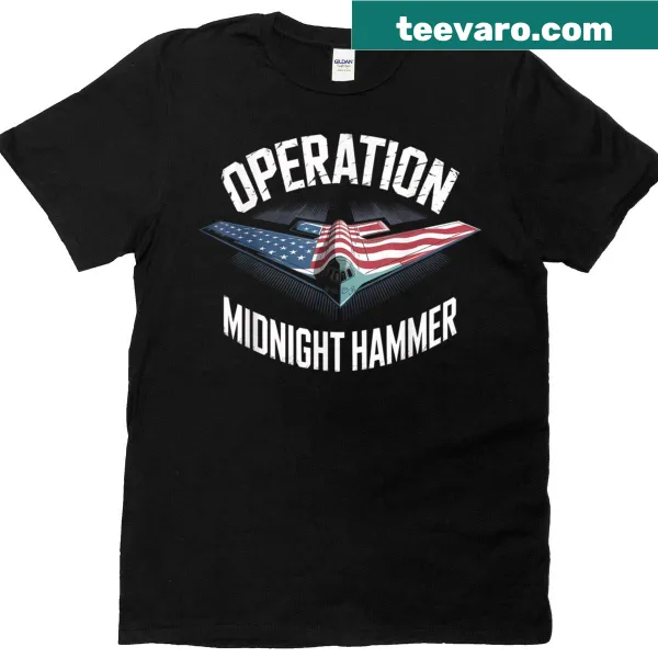 Badge-style t-shirt featuring the B2 Bomber and military-themed design