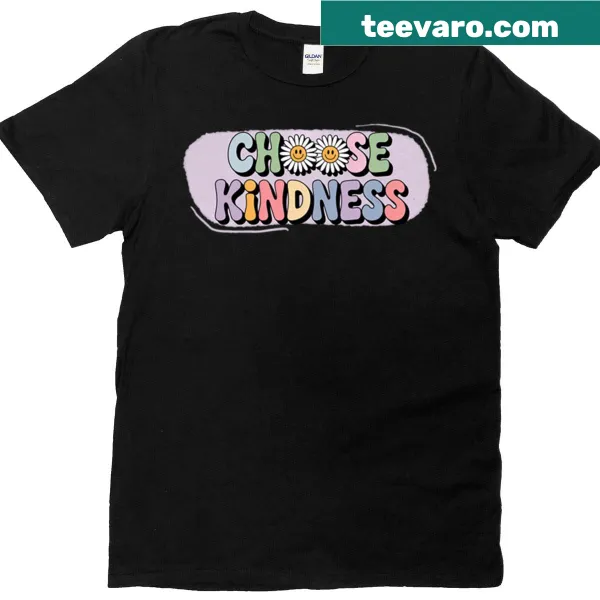 Inspirational 'Choose Kindness' t-shirt with impactful typography