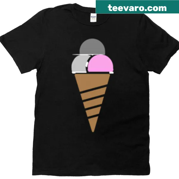 Illustration of ice cream celebrating demigirl identity
