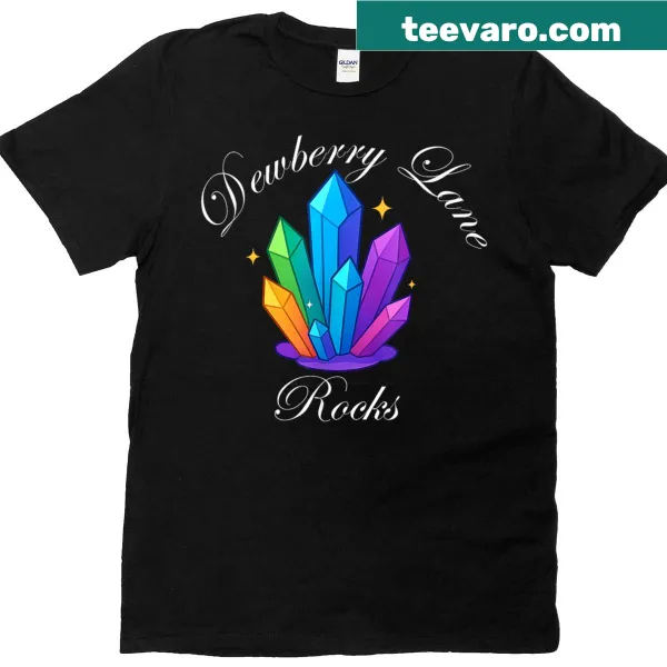 Rocks and crystals illustrated design T-shirt for nature lovers