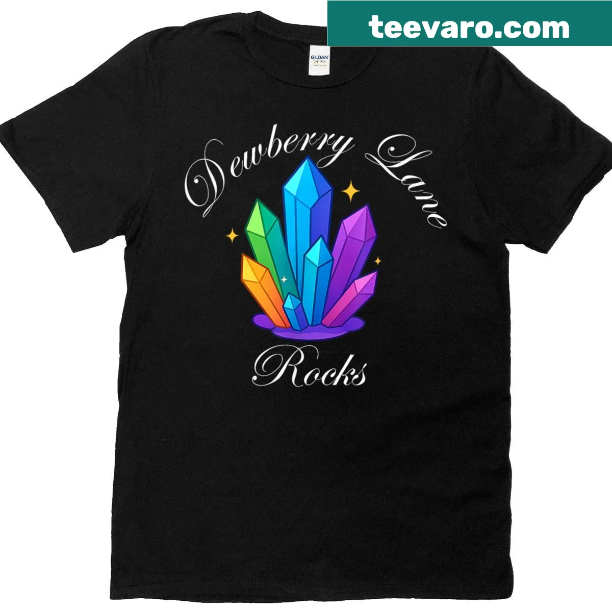 Rocks and crystals illustrated design T-shirt for nature lovers — on a men's t-shirt