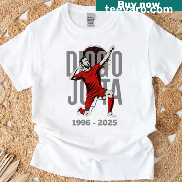 Tribute graphic honoring Diego Jota on a T-shirt