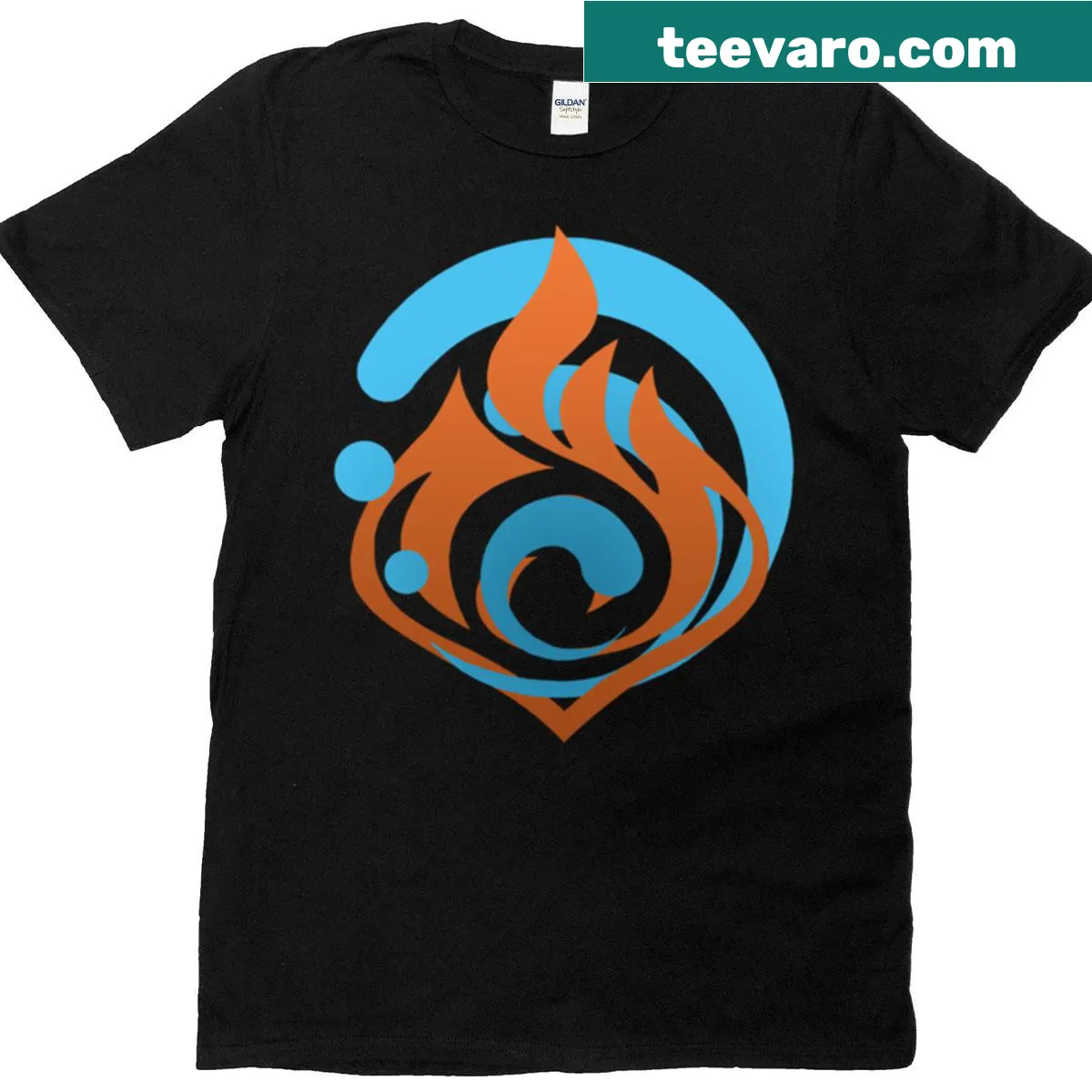 Abstract typography design featuring the word 'Vaporize' on a t-shirt — on a men's t-shirt