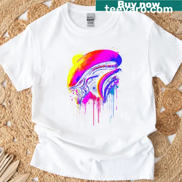 Retro 80s Alien t-shirt featuring a playful alien graphic