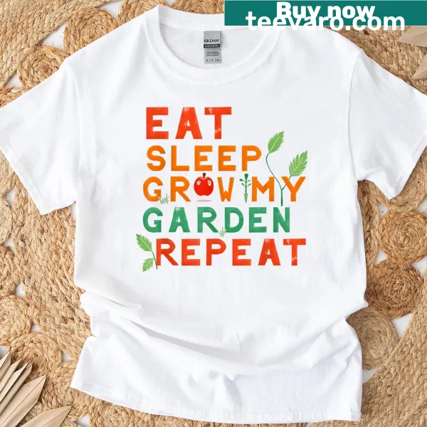 Gardening themed t-shirt with motivational text