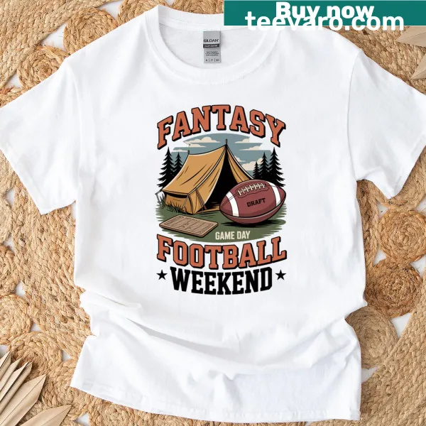 Fantasy Football Game Day T-shirt with playful design elements