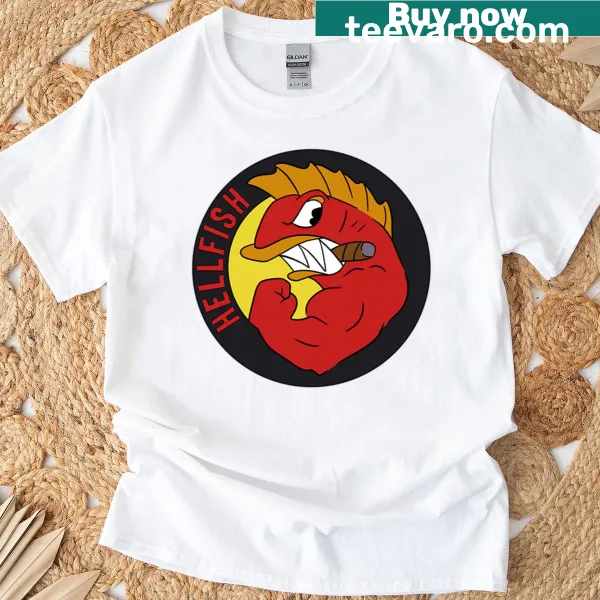 Fighting Hellfish themed t-shirt design