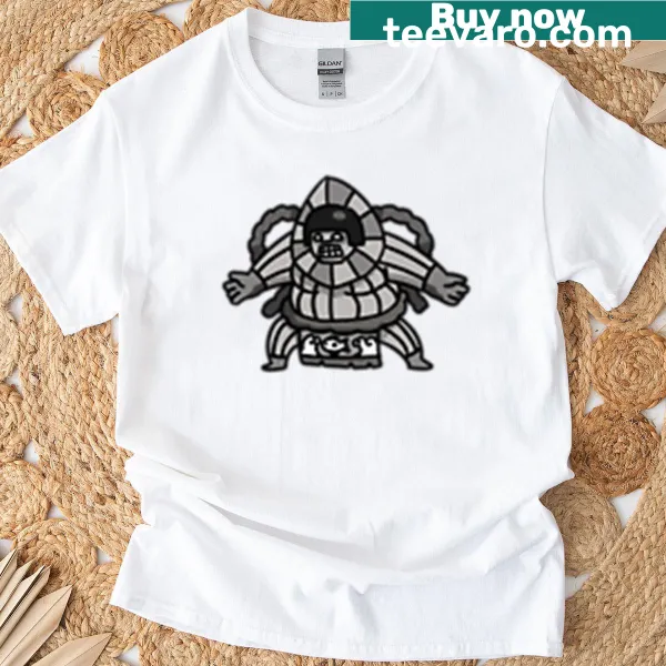 Illustration of the Flatwoods Monster on a T-shirt