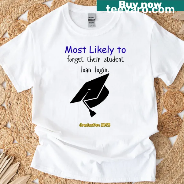 Funny student loan shirt with bold typography
