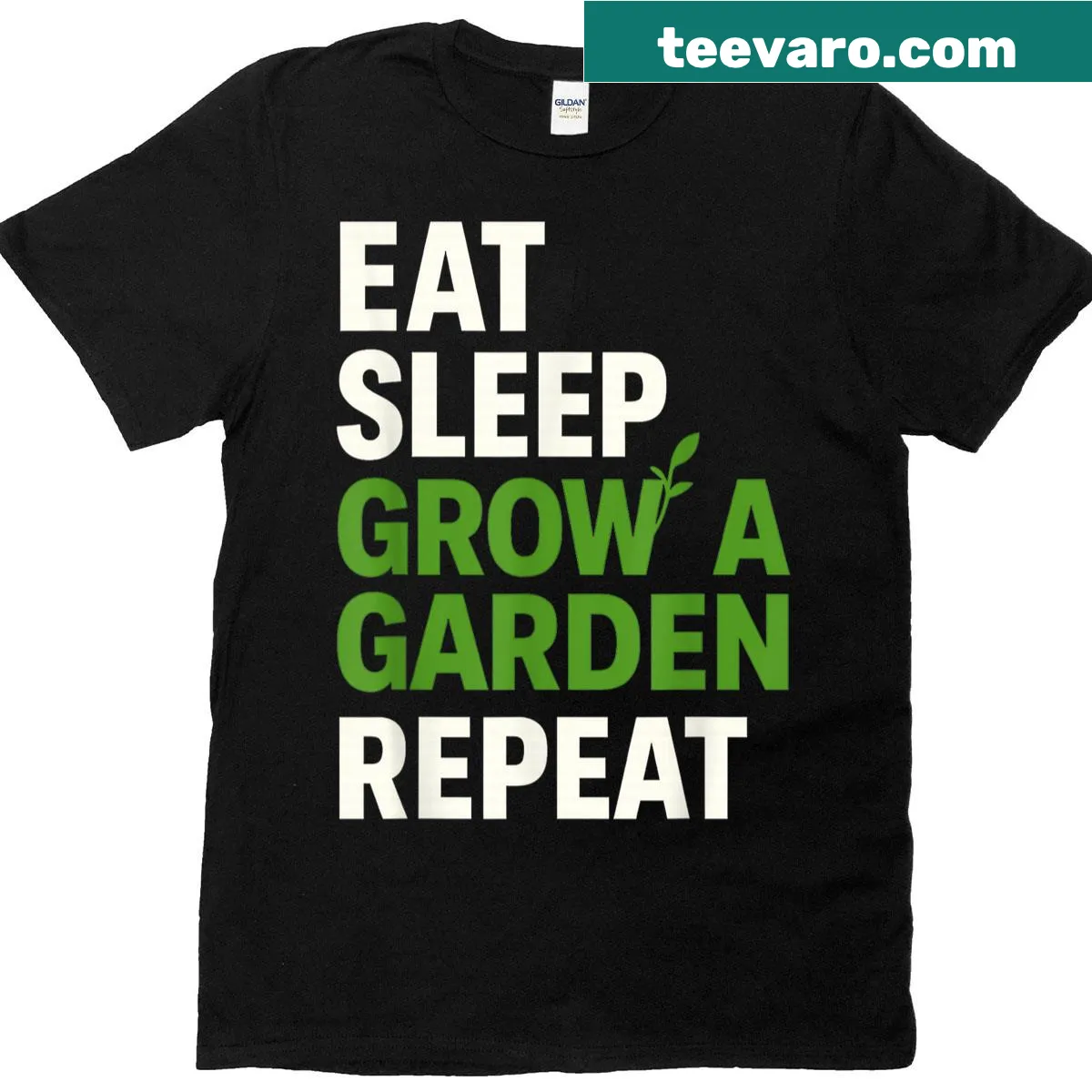 Gardening-themed t-shirt for gamers with a humorous slogan — on a men's t-shirt